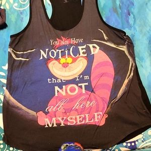 Disney Cheshire cat tank top